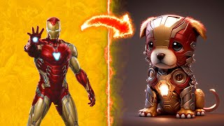🐶 Avengers But Puppies 🔥The Cutest Superheroes