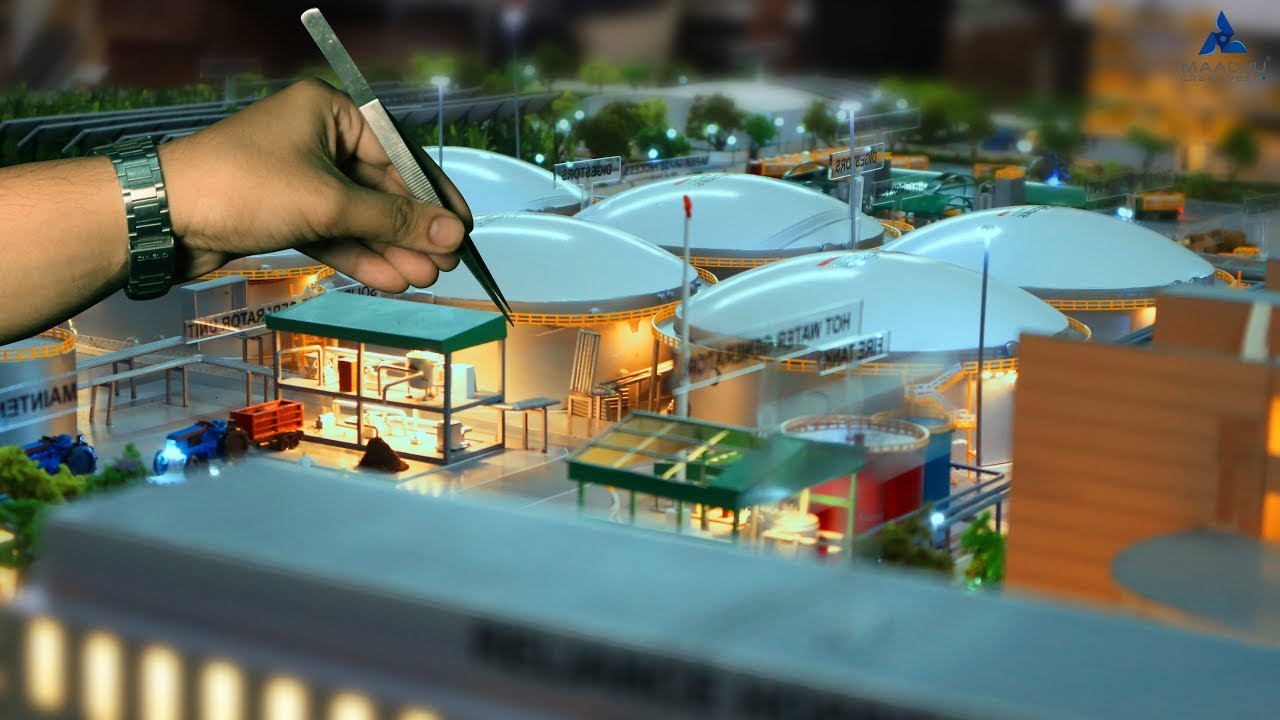 Reliance Bio Energy Plant Model | Industrial Scale Model by Maadhu Creatives