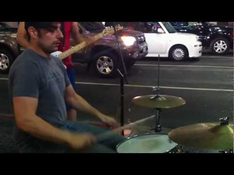 Playing Drums On Sunset Blvd