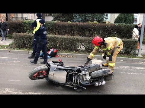 Piława Górna. Zderzenie skutera z BMW