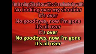 Corey Smith It&#39;s Over (karaoke) (by request) (watermark removed Chad Couger)