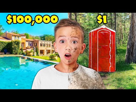 Heute machen Vlad und seine Freunde eine Hotel-Challenge: 1 $ vs. 100.000 $!
