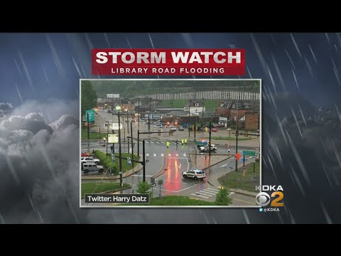 Heavy Rain Causes Flash Flooding In The South Hills