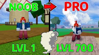 How to LEVEL UP FAST in the First Sea using SMOKE FRUIT in BLOX FRUITS | LVL 1 to 700