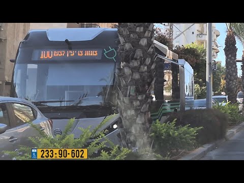 Electric Articulated Golden Dragon XML6185DE Pioneer ebus of Egged on Route 100 in Rishon LeZion