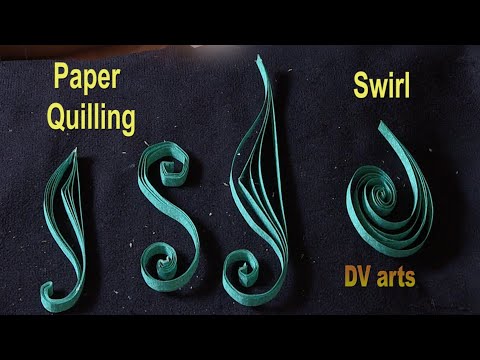 how to make paper quilling swirls
