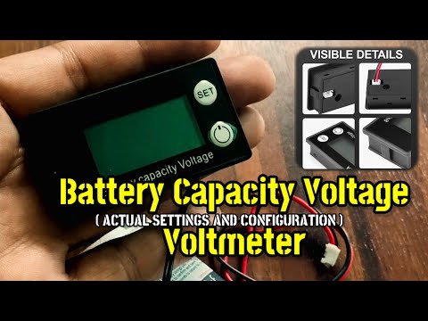 BATTERY CAPACITY VOLTAGE Voltmeter (Actual Setup and Configuration)