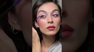 Purple mascara ?!?!💜🔮🍬 @shiseido #purplemascara #mascara #fyp