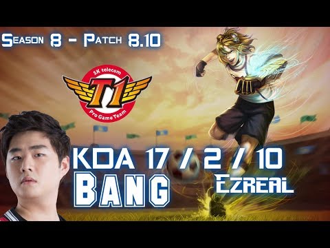 SKT T1 Bang EZREAL vs VAYNE ADC - Patch 8.10 KR Ranked