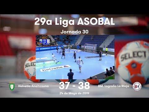 LIGA ASOBAL J30: Helvetia Anaitasuna - BM. Logroño La Rioja 37-38