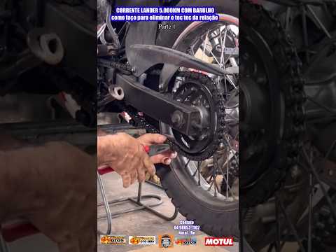 Lander transmission noise - part 1 changing chain link #motorcycle #lander #yamaha #chain
