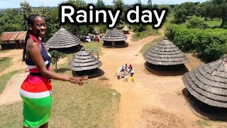 Heavy Rains in The village/ African village life in North Eastern Uganda 🇺🇬