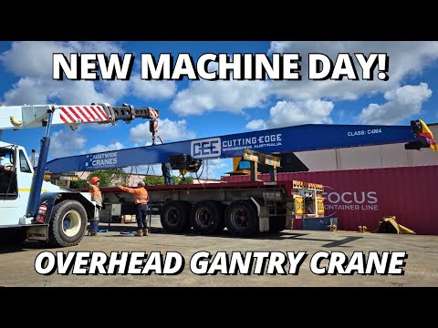 🔥 NEW WORKSHOP CRANE! 6.3 Tonne Overhead Gantry Crane Installed! 💪
