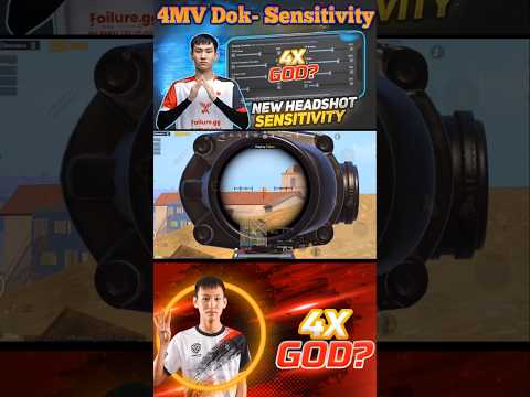 4MV Dok : M416 + 4x Burst Pixel knock 💥 PMGC 2024 🏆 BGMI ZERO RECOIL SENSITIVITY ✅ @Dok922. 🚨