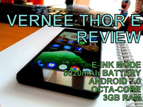 Vernee Thor E Review - VoLTE, Great Battery Life, Android 7, Octa-Core, E-Ink Display.