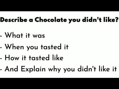 Describe about a Chocolate you didn't like?🍬New Cue Card {May to August}🌟#new #subscribe #ielts