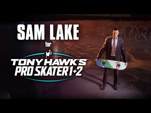 Tony Hawk's Pro Skater 1 + 2 but Sam Lake is in a computer game