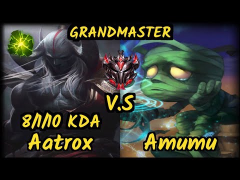Djoko (AATROX) vs AMUMU - 8/1/10 KDA JUNGLE GAMEPLAY - EUW Ranked GRANDMASTER