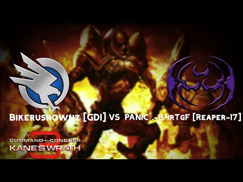 Bikerushownz [GDI] vs PANIC^.-B4rTgF [Reaper-17] - Kane's Wrath