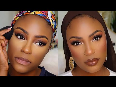 DETAILED STEP BY STEP CLEAN MAKEUP TUTORIAL || IN DEPTH Beat FOR DARK & BROWN SKIN .2023  #NAKEDBEAT