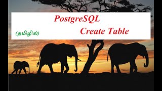 (தமிழில்) PostgreSQL Create Table for Beginners Using PgAdmin in Tamil
