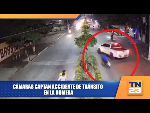 Cámaras captan accidente de tránsito en La Gomera