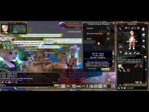 Flyff Universe Crafting 5 Bloody Weapons | Mushpoie Server | IGN Nujabes