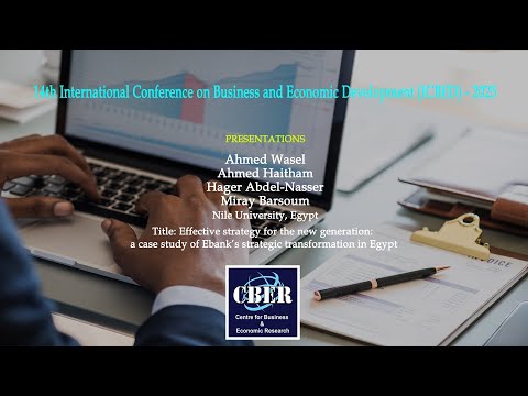 ICBED-2025, Presentations: Ahmed Wasel