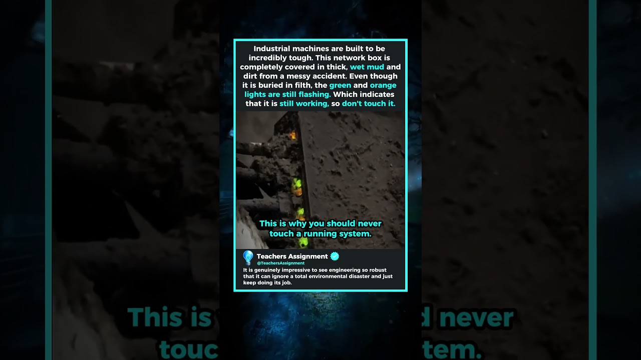 This is why you should never touch a running system