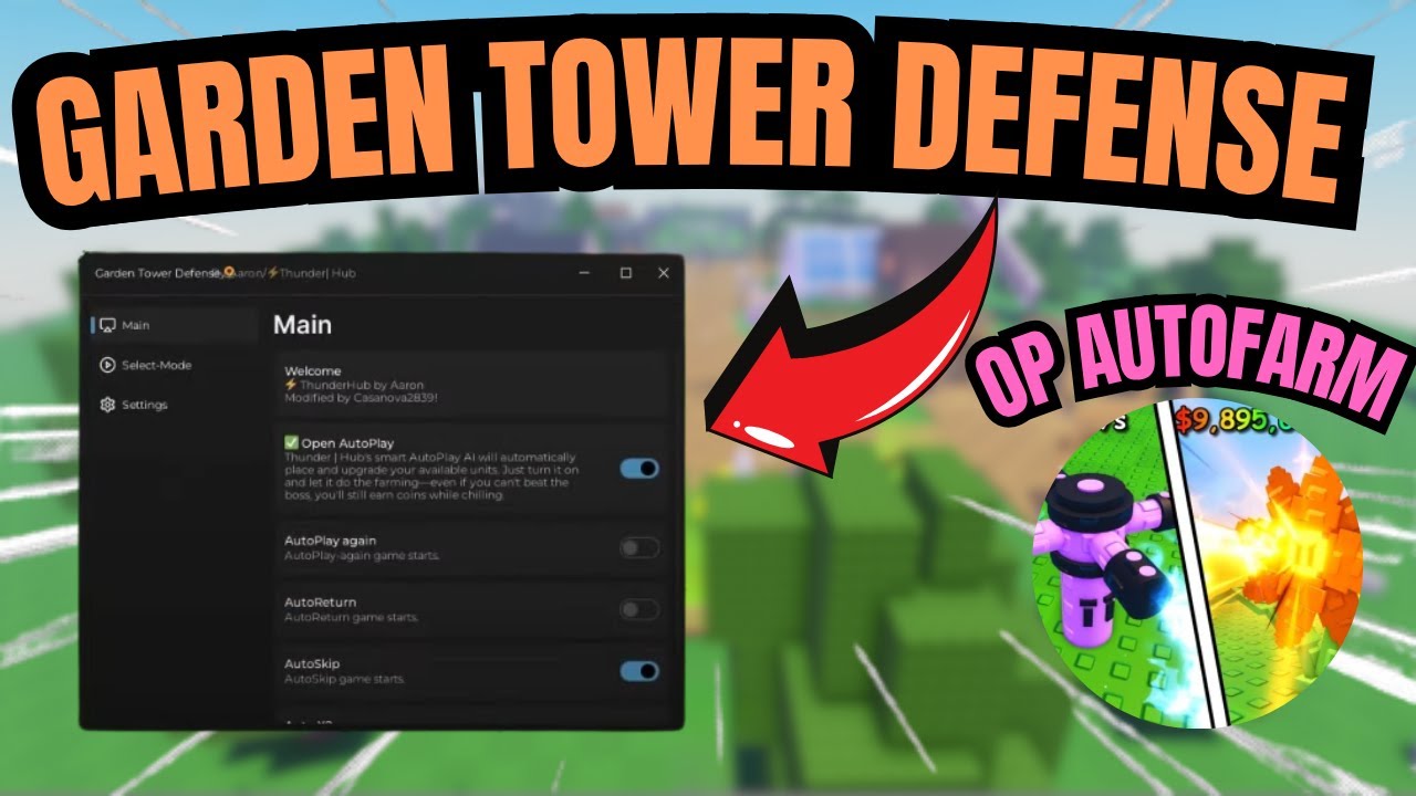 GARDEN TOWER DEFENSE SCRIPT
