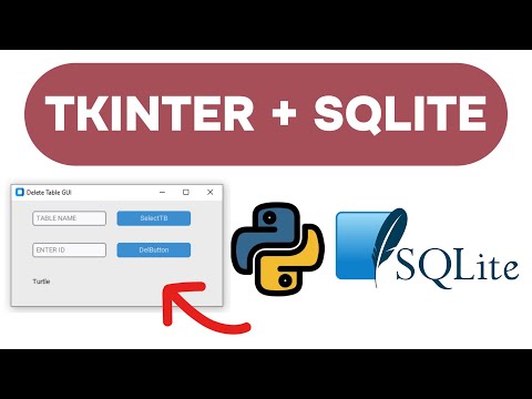 Customtkinter And Sqlite With Python Lesson 6 Delete Table