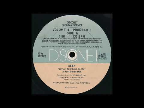 ABBA - Lay all your love on me Disconet remix (HQ)