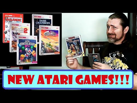 New Atari Games! Tiger Heli - Super Circus Atari - Dark Chambers - Avalanche - Countermeasure 2