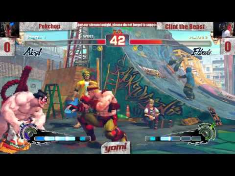 Yomi Gaming Kombat Tuesday Week 9 Loser's Bracket Pokchop (Abel) vs YOMI Clint the Beast (E. Honda)
