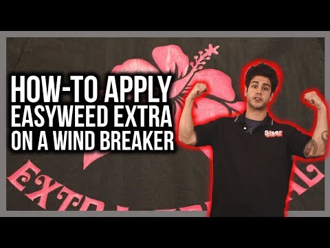 How to apply Siser EasyWeed Extra on a Windbreaker