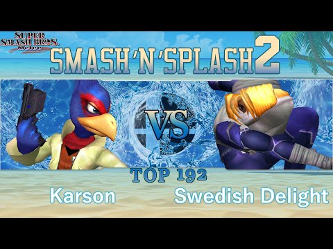 SNS2 - Karson (Falco) vs BERT | Swedish Delight (Sheik) - Melee Top 192