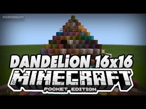 xDarkAbsolute - [0.16.0+] Minecraft PE  - Dandelion 16x16 Texture Pack - MCPE Texture Packs