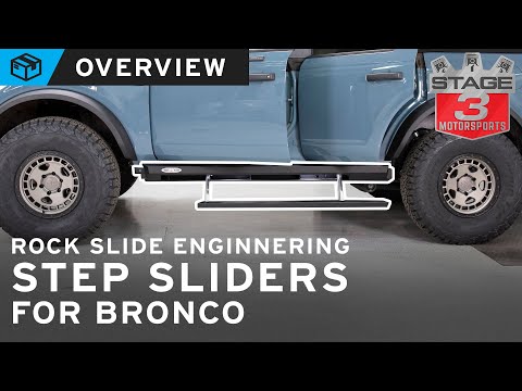 2021-2024 Bronco Rock Slide Engineering Step Sliders Overview