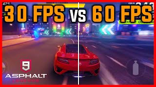 ASPHALT 9 60 FPS vs 30 FPS 🔥