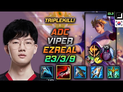 Viper Adc Ezreal Build Duskblade of Draktharr Conqueror - Ezreal Adc vs Varus - LOL KR 13.3