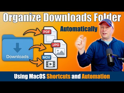 Best Way To Automatically Organize Your Mac's Download Folder Files using Shortcuts + Automation