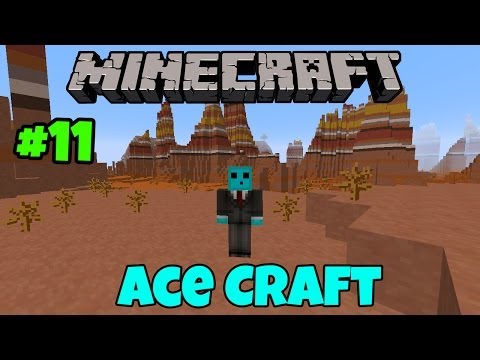 Minecraft: Ace Craft #11 - Mesa Biome! Plus SCARY WITCH!