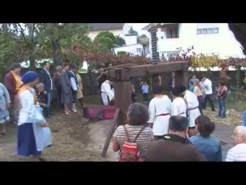 Reconstituição Histórica de Lagarada - Lagar Rupestre de Subportela, Viana do Castelo