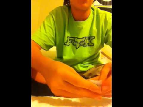 Coin and rubber band trick