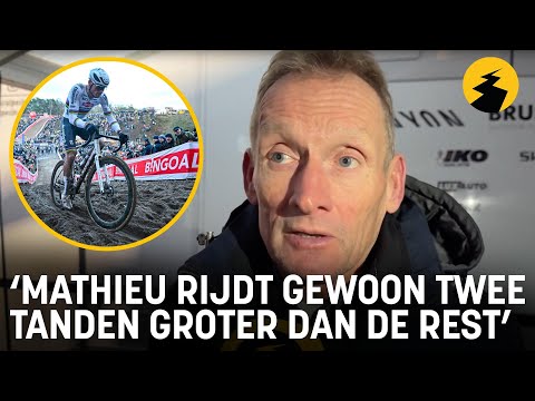 Adrie van der Poel weet waarom Mathieu excelleert: “Hij rijdt gewoon twee tanden groter dan de rest”