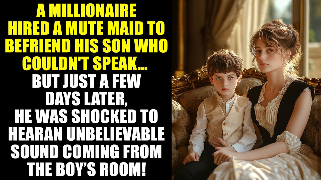 MILLIONAIRE Hired A MUTE MAID To Befriend His Son…But A Few Days Later, He Was SHOCKED To Hear This!