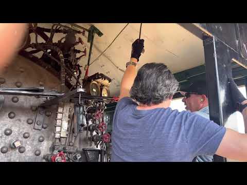 Cab ride in a real steam train