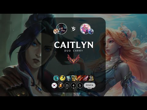 Caitlyn ADC vs Seraphine - KR Grandmaster Patch 13.3