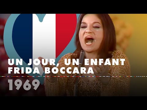 UN JOUR, UN ENFANT - FRIDA BOCCARA (France 1969 – Eurovision Song Contest HD)
