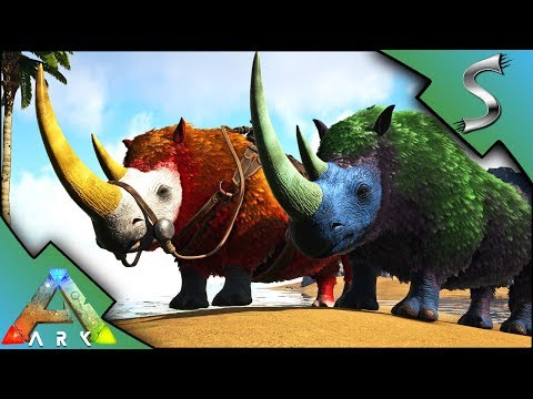 ARK WOOLY RHINO MUTATIONS! BREEDING FOR MUTANT RHINOS! - Ark: Mutation Factory